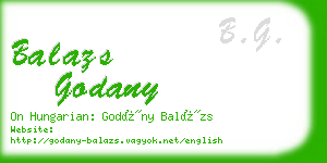 balazs godany business card